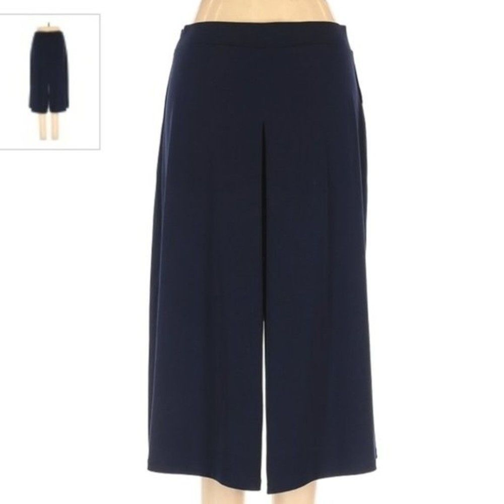 Michael Kors navy cropped palazzo size small